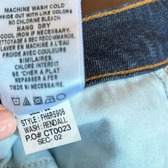 Joe's Jeans Randall Dark Wash Cropped High Rise Jeans Size 32 Style FH6R5906 - Picture 3 of 10